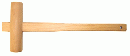 硬質木製ハンマー(M)　φ30*H120　カシ材